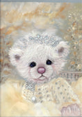 Teddy Bear Art Print hand drawn in soft pastels by Jenny Johnson of Three O'clock Bears